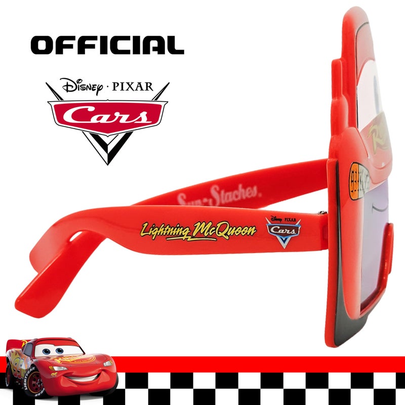 Sun-Staches Disney Cars Official Lightning McQueen Sunglasses, Costume Accessory Mask, UV400, One Size Fits Most - Image 5